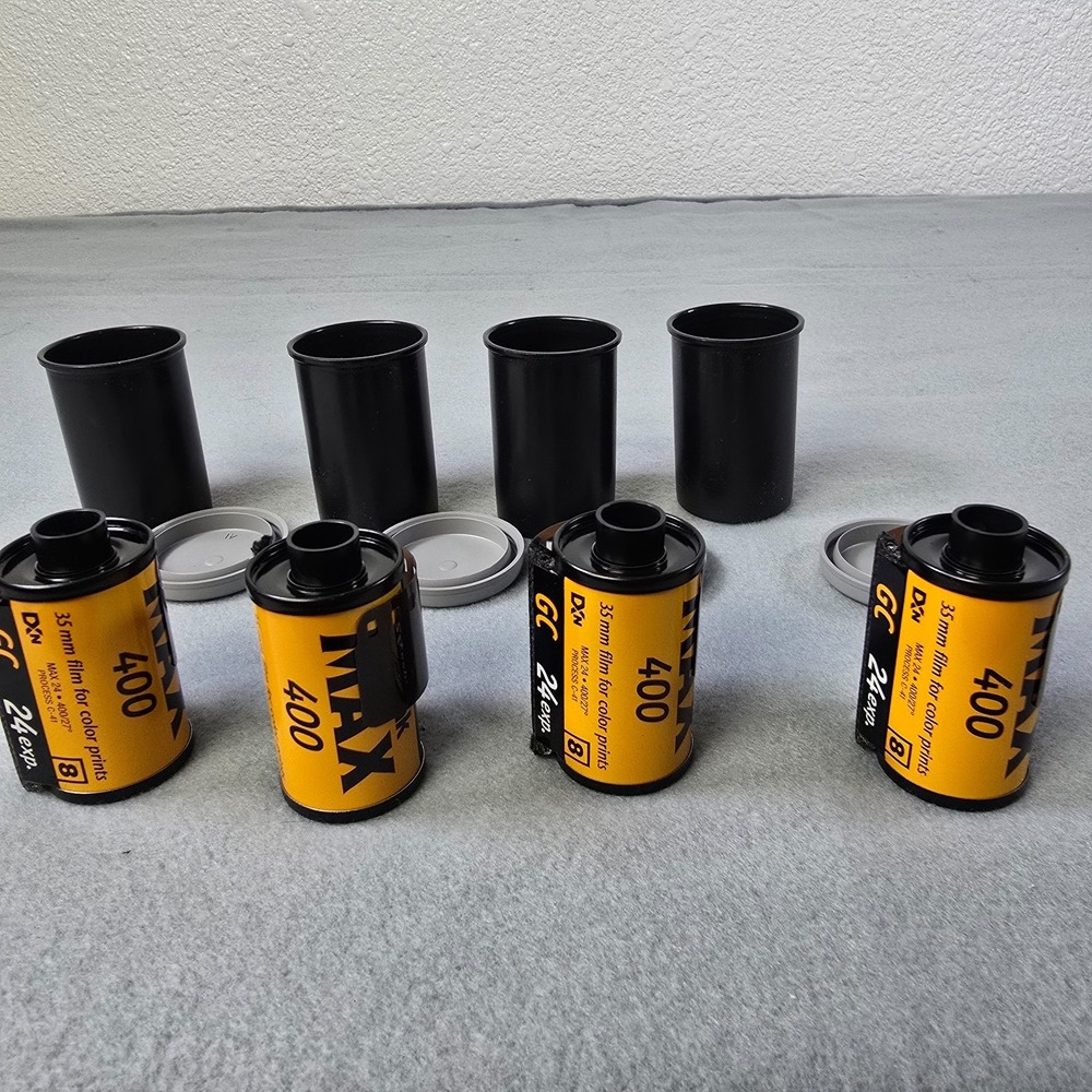 Kodak MAX 400 ISO 35mm Color Print Negtive Film Roll with 24 Exposures Pack of 4